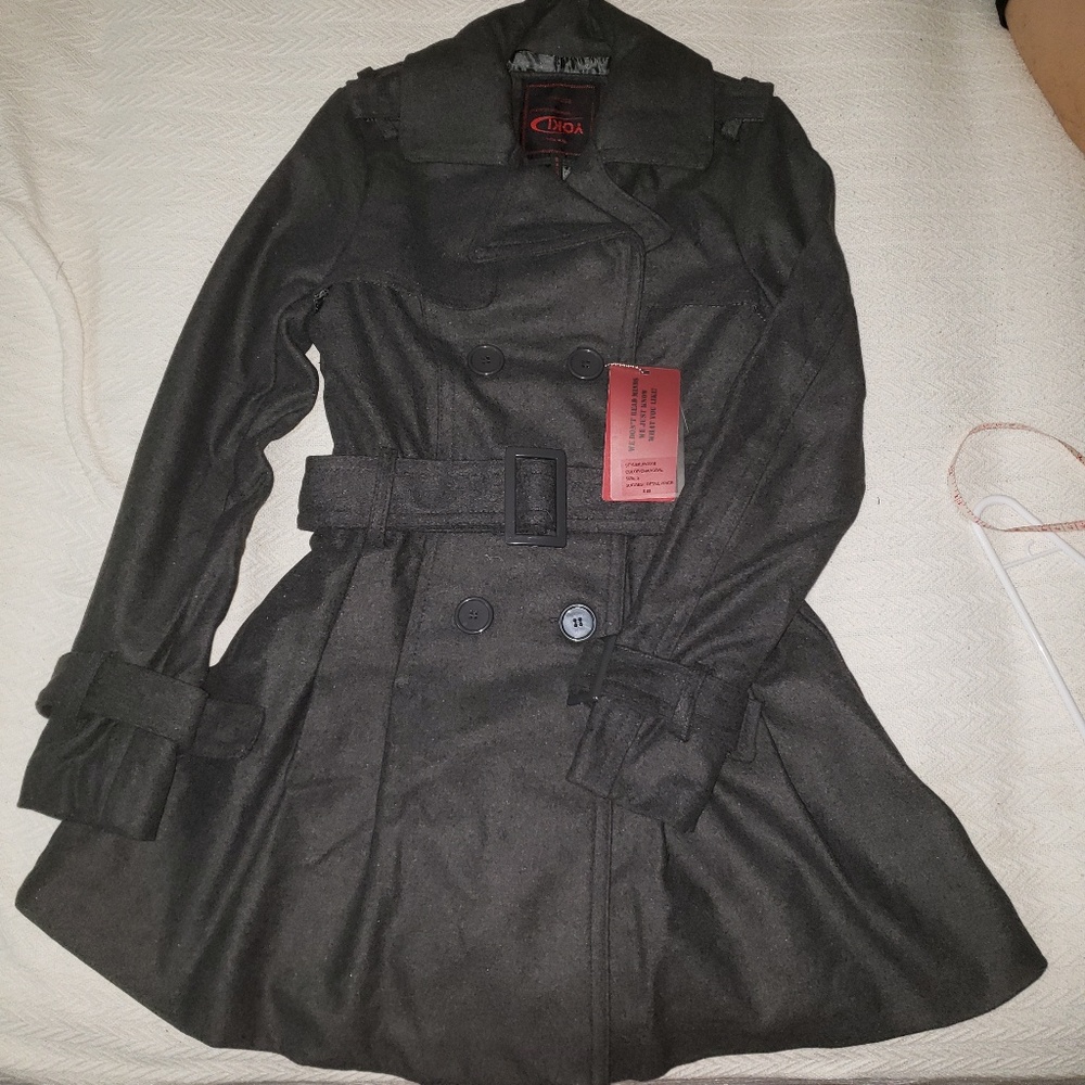SML Yoki Charcoal Trench Coat